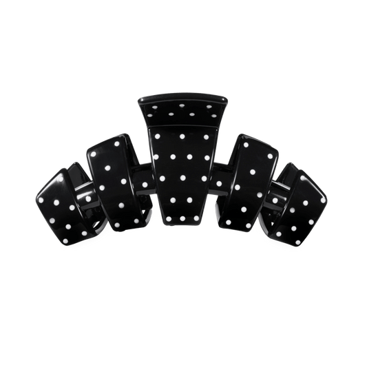 Classic Black Polka Dot Party Medium Claw Clip
                in Black - Medium
              