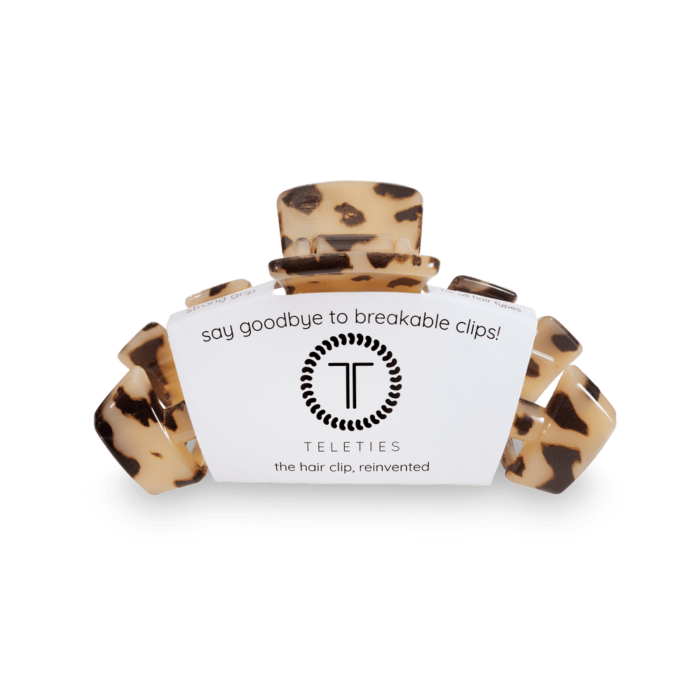 Classic Blonde Tortoise Medium Hair Clip - Medium Hair Clip - TELETIES
