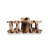 TELETIES - Classic Blonde Tortoise Small Claw Hair Clip in Beige Brown - Small - Image - 3