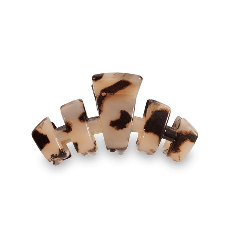 TELETIES - Classic Blonde Tortoise Small Claw Hair Clip in Beige Brown - Small - Image 1