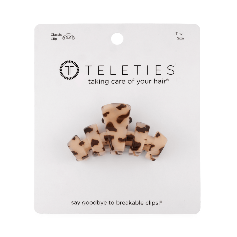 Classic Blonde Tortoise Tiny Claw Clip - Hair Clips - TELETIES
