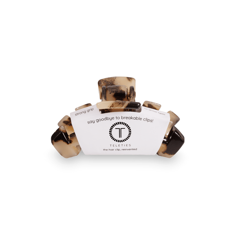 Classic Blonde Tortoise Tiny Hair Clip - Tiny Hair Clip - TELETIES
