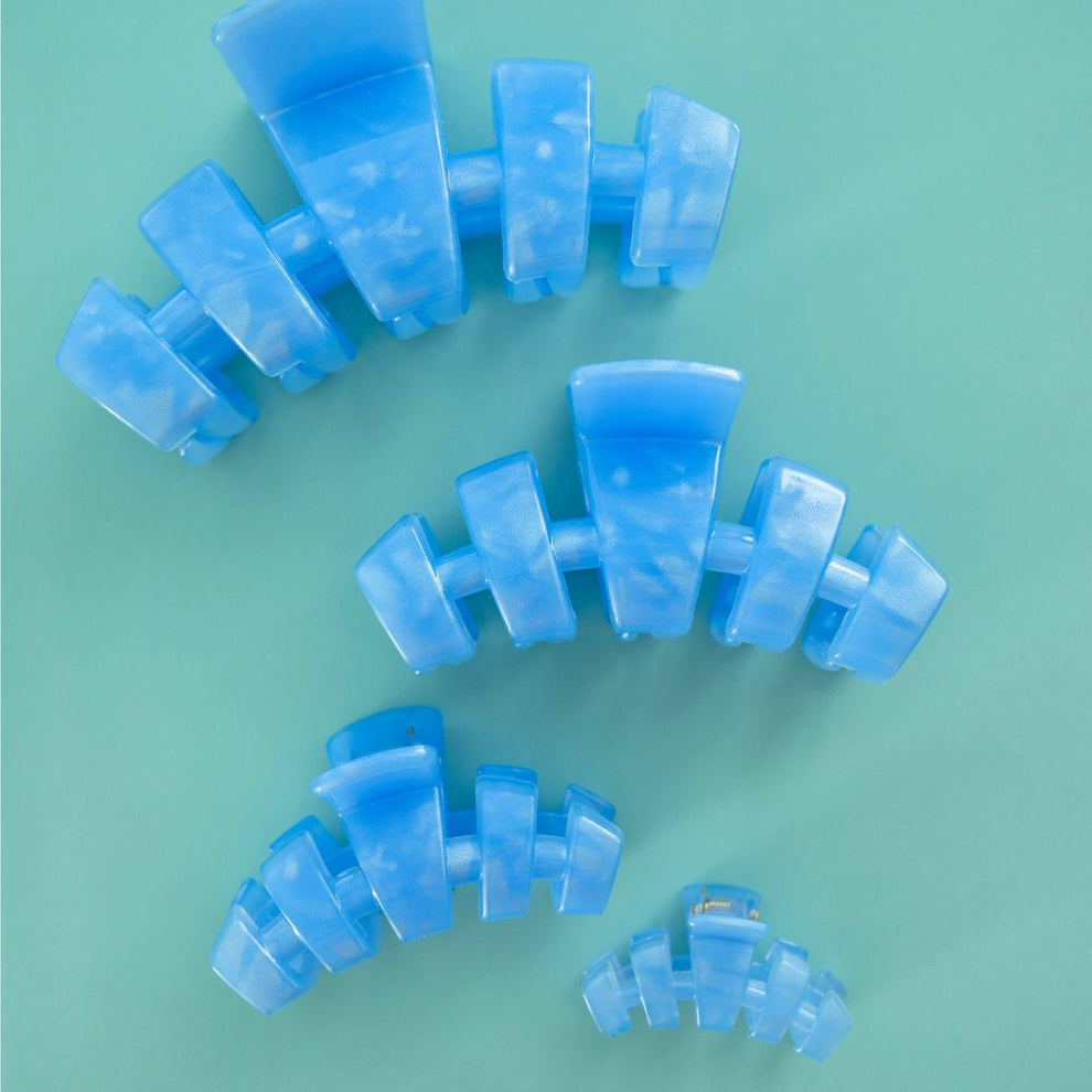 Classic Blue Lagoon Large Hair Clip - Hair Clips - TELETIES
