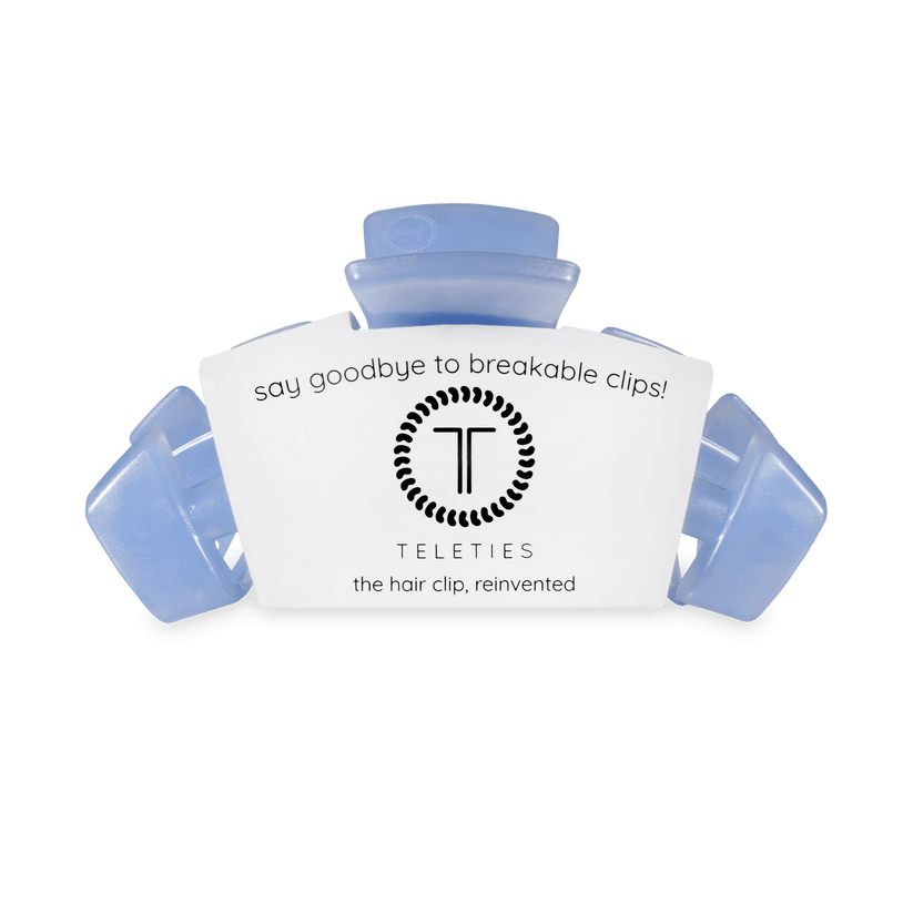 TELETIES - Classic Blue Lagoon Medium Hair Clip in Blue - Medium - Image 2