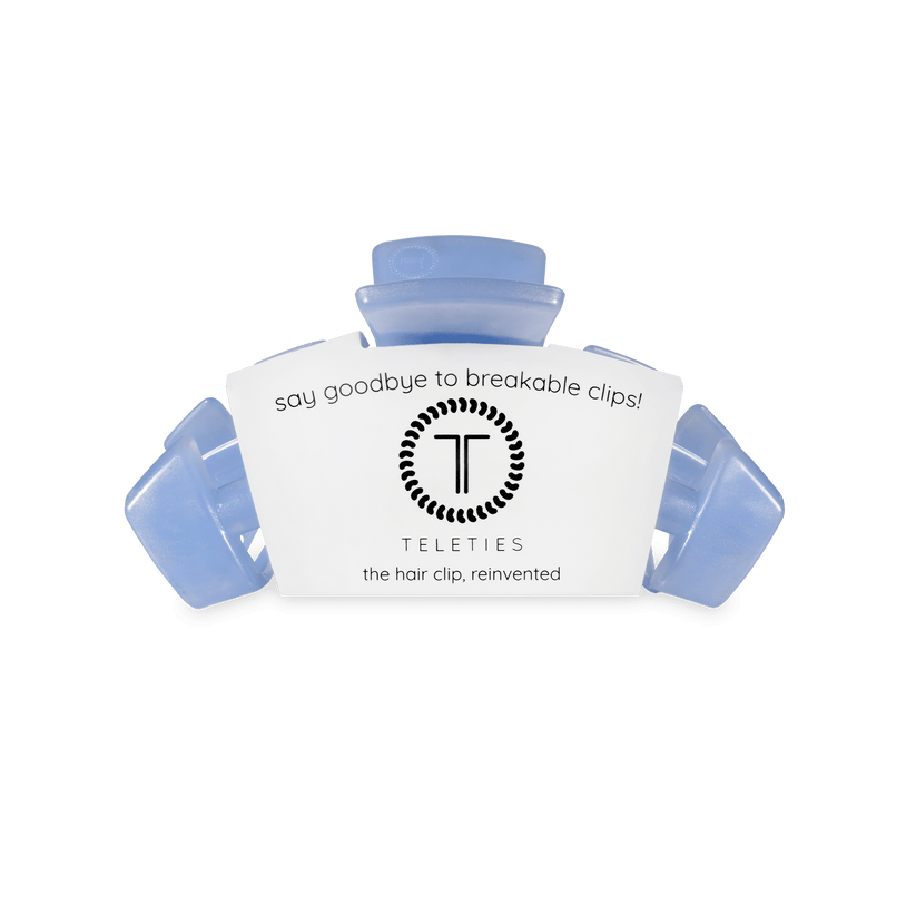 TELETIES - Classic Blue Lagoon Small Hair Clip in Blue - Small - Image 2