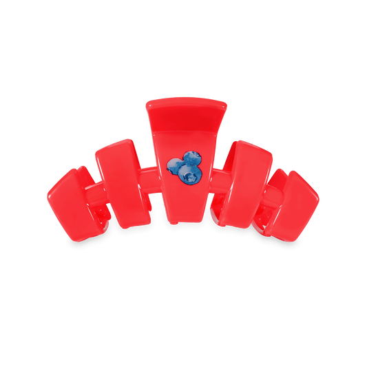 Classic Blueberry Farms Small Claw Clip in Red - Small