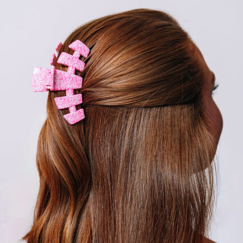 Classic Breast Cancer Awareness Medium Claw Clip