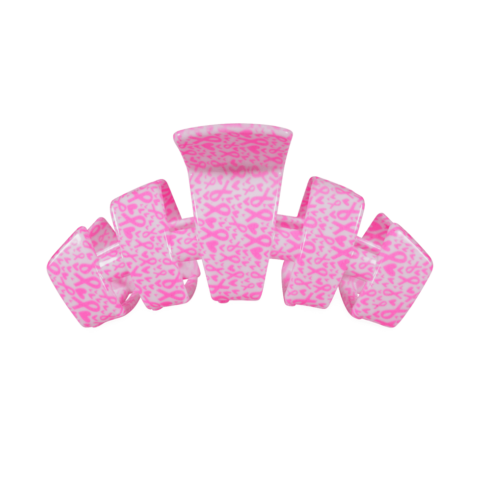 Classic Breast Cancer Awareness Medium Claw Clip - Hair Clips - TELETIES
