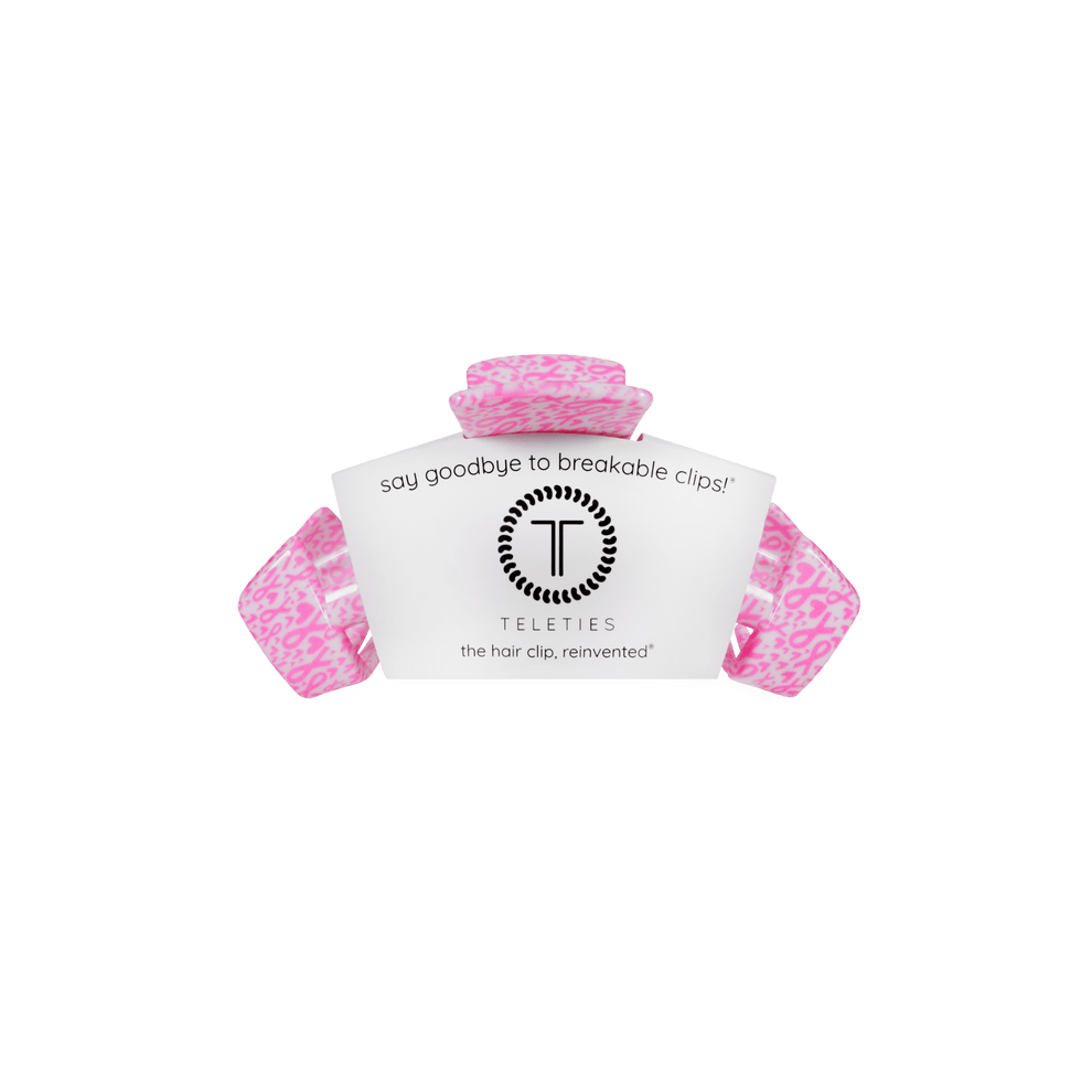 Classic Breast Cancer Awareness Small Claw Clip - Hair Clips - TELETIES
