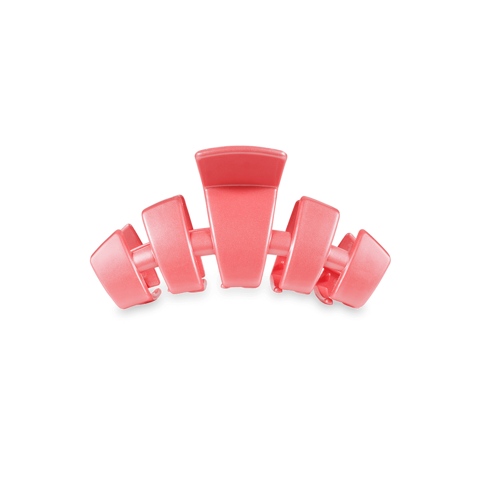 Classic Calming Coral Tiny Hair Clip - Tiny Hair Clip - TELETIES
