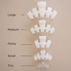 Classic Coconut White Petite Claw Clip - Hair Clips - TELETIES
