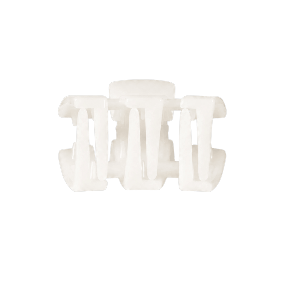Classic Coconut White Petite Claw Clip - Hair Clips - TELETIES
