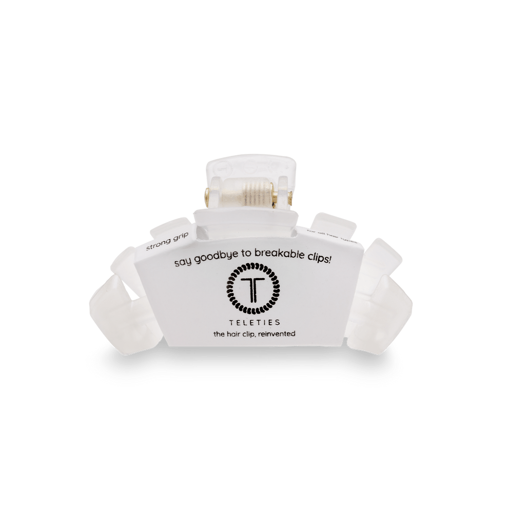 Classic Coconut White Tiny Hair Clip - Tiny Hair Clip - TELETIES
