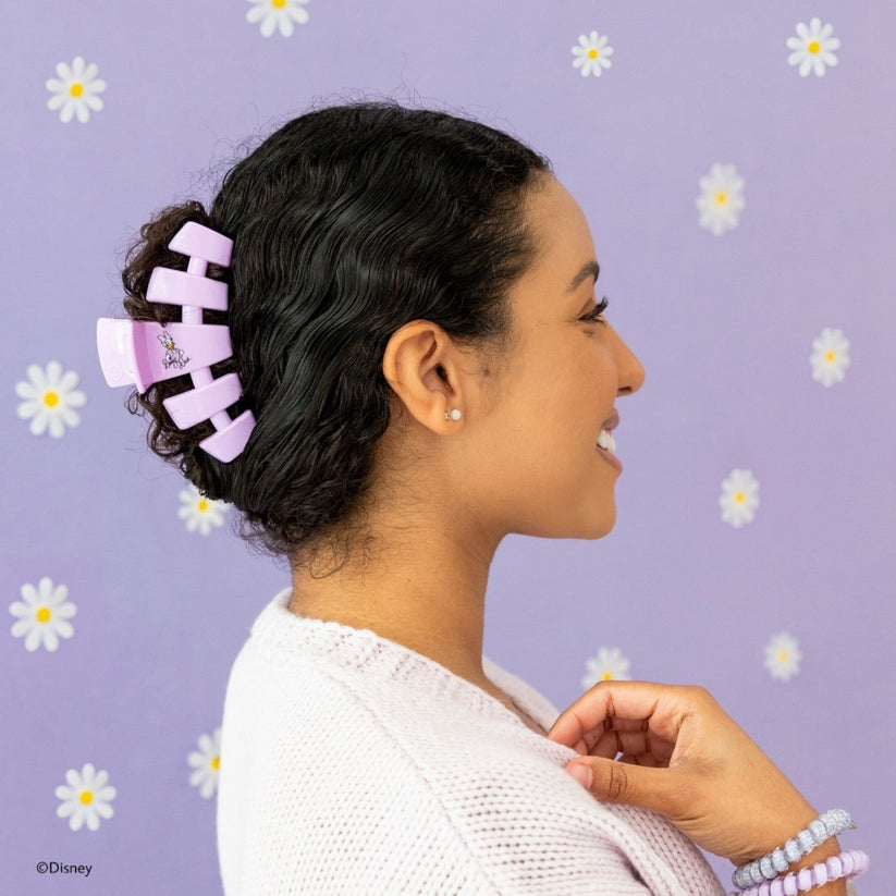 TELETIES - Classic Daisy Duck Large Hair Clip in Purple - Large - Image 4