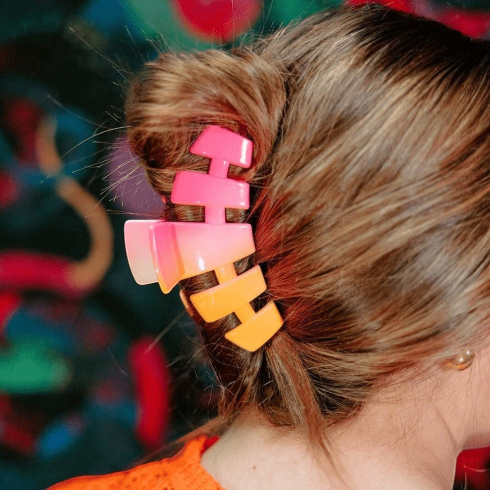 Classic Day Rave Large Claw Clip - Hair Clips - TELETIES
