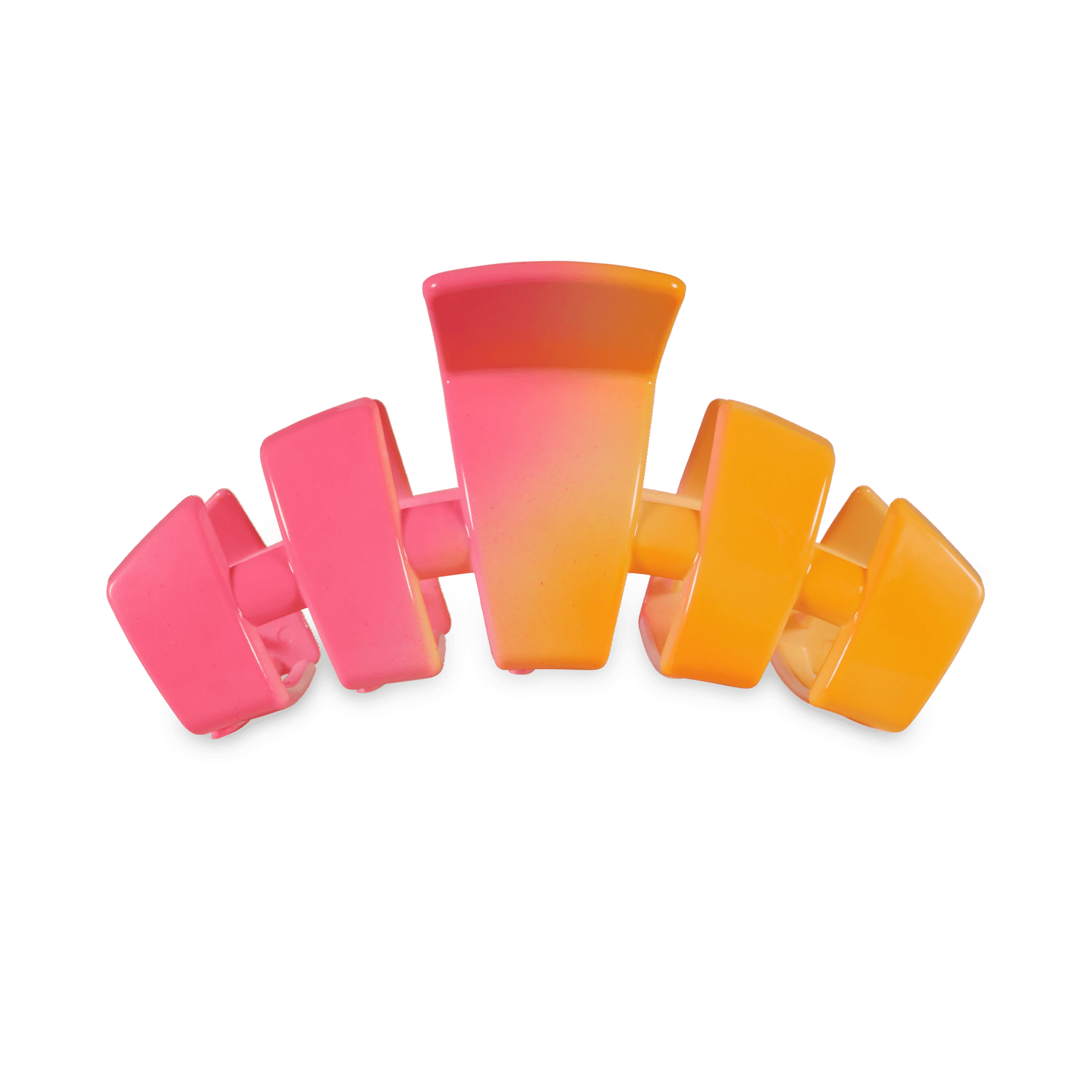 Classic Day Rave Medium Claw Clip in Pink and Orange | TELETIES