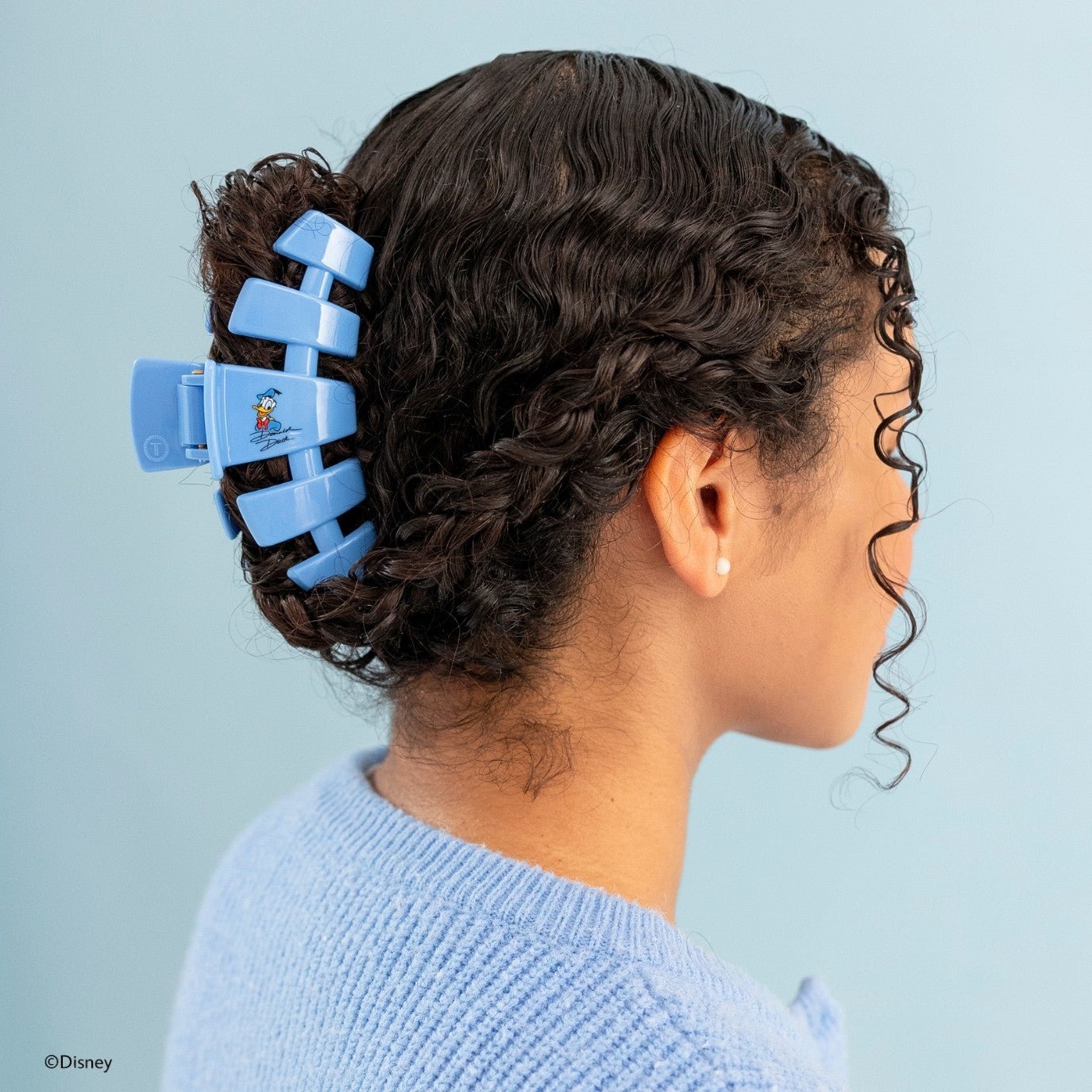 TELETIES - Classic Donald Duck Large Hair Clip in Blue - Large