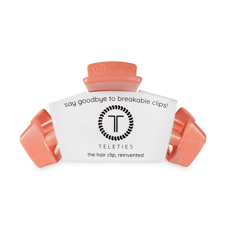 TELETIES - Classic Dreamsicle Medium Hair Clip in Orange - Medium - Image 2