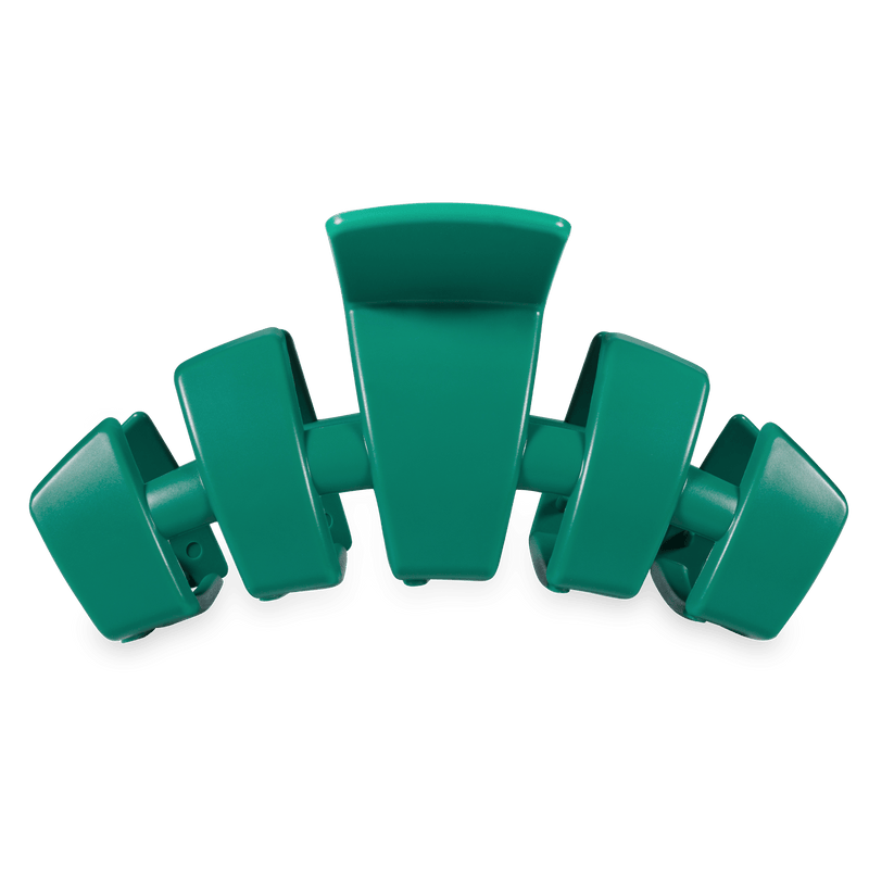 TELETIES - Classic Fir Real Large Hair Clip in Green - Large - Image 1