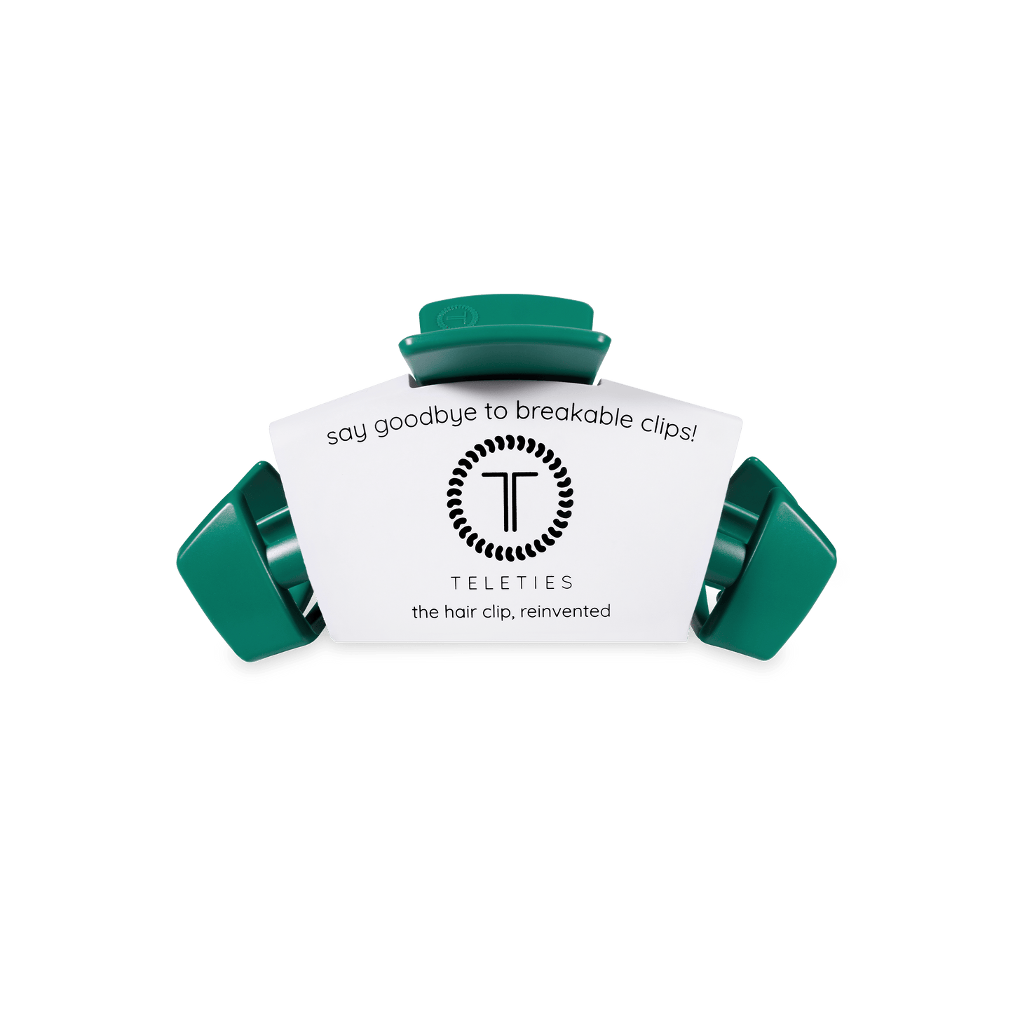 TELETIES - Classic Fir Real Small Hair Clip in Green - Small