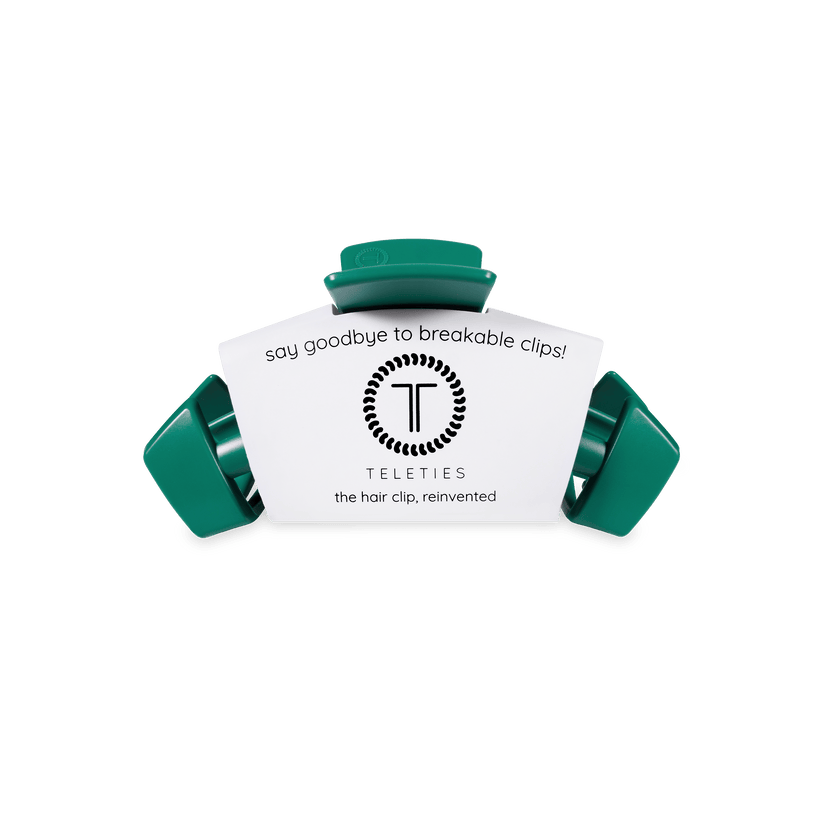 TELETIES - Classic Fir Real Small Hair Clip in Green - Small - Image 2