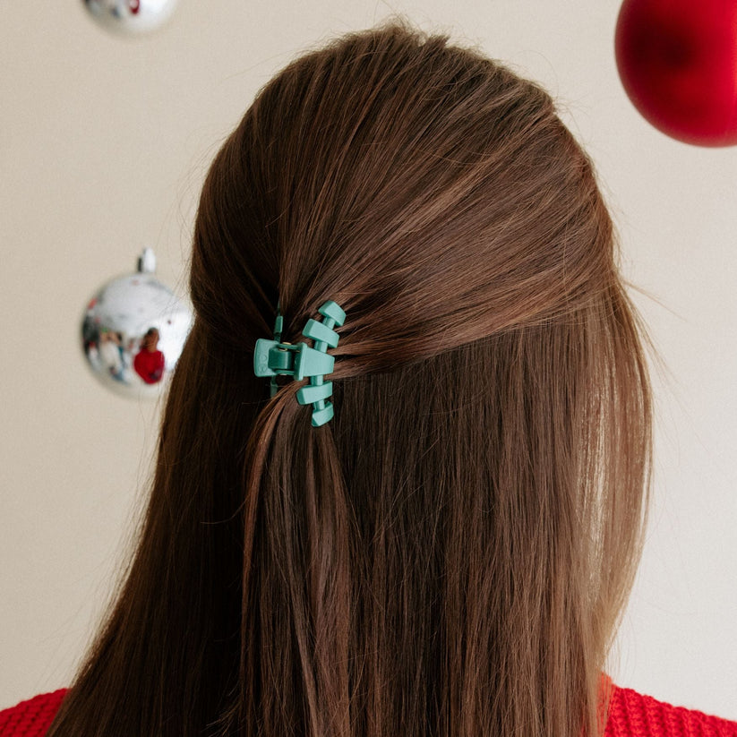 TELETIES - Classic Fir Real Tiny Hair Clip in Green - Tiny - Image 3
