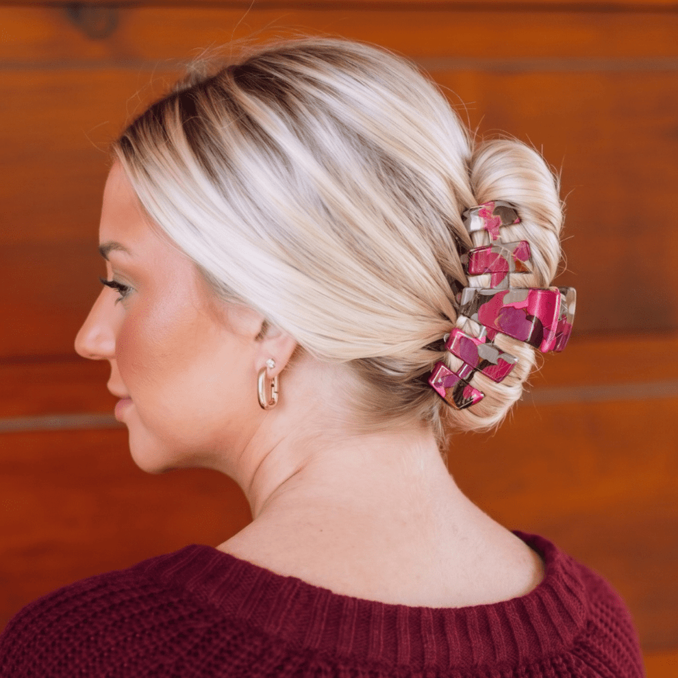 Classic Garden Glam Large Claw Clip - Hair Clips - TELETIES
