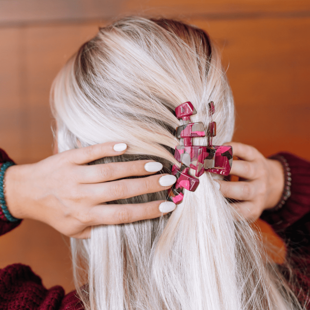 Classic Garden Glam Medium Claw Clip - Hair Clips - TELETIES
