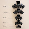 Classic Jet Black Petite Claw Clip - Hair Clips - TELETIES
