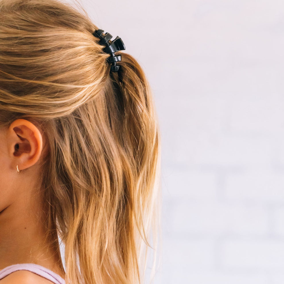 Classic Jet Black Tiny Hair Clip - Hair Clips - TELETIES
