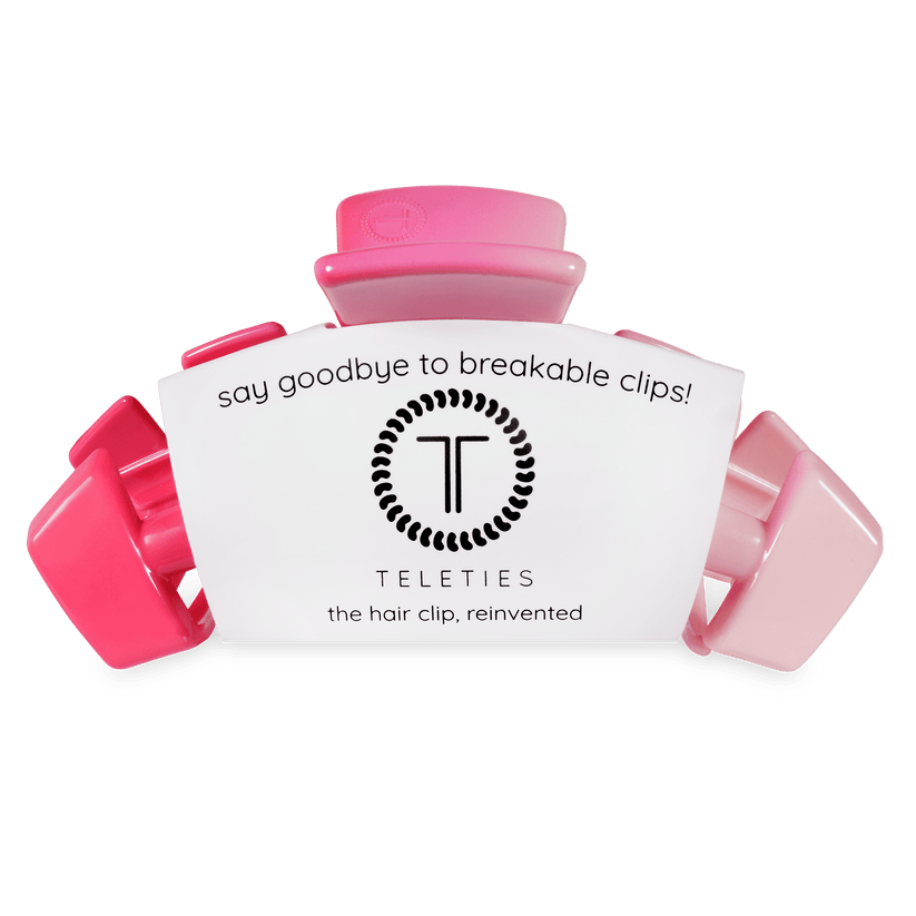 TELETIES - Classic Kiss & Tell Large Hair Clip in pink - Large - Image 2