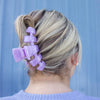 TELETIES - Classic Lavender Mist Large Hair Clip in Purple - Large - Image - 3