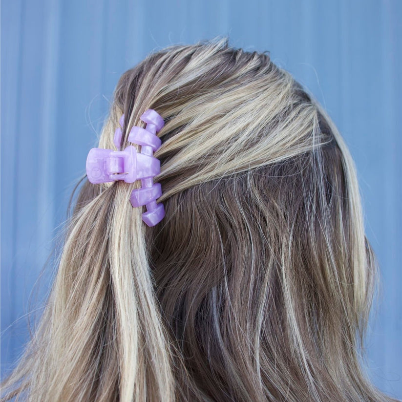 TELETIES - Classic Lavender Mist Small Hair Clip in Purple - Small - Image 3