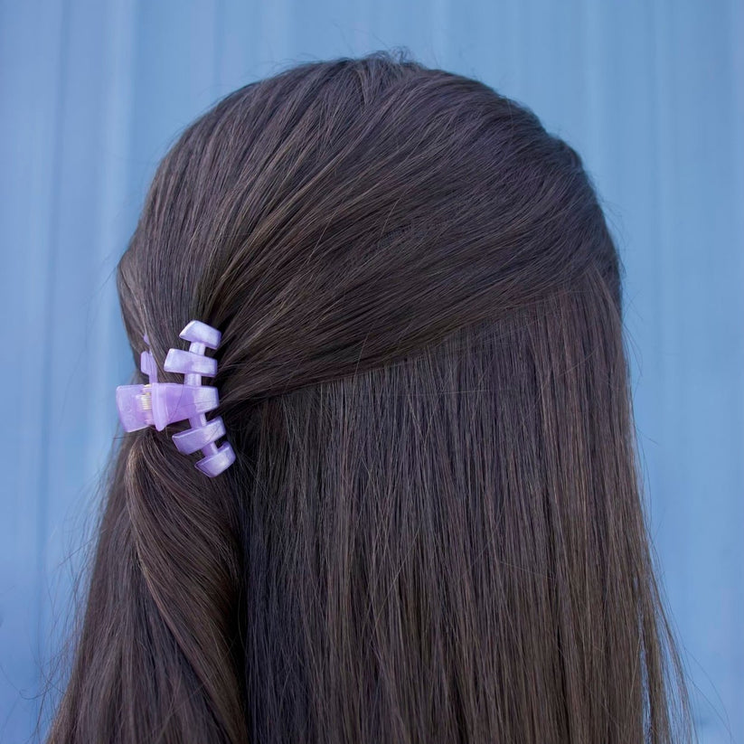 TELETIES - Classic Lavender Mist Tiny Hair Clip in Purple - Tiny - Image 3
