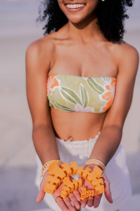 Classic Mango for it! Large Hair Clip - Large Hair Clip - TELETIES