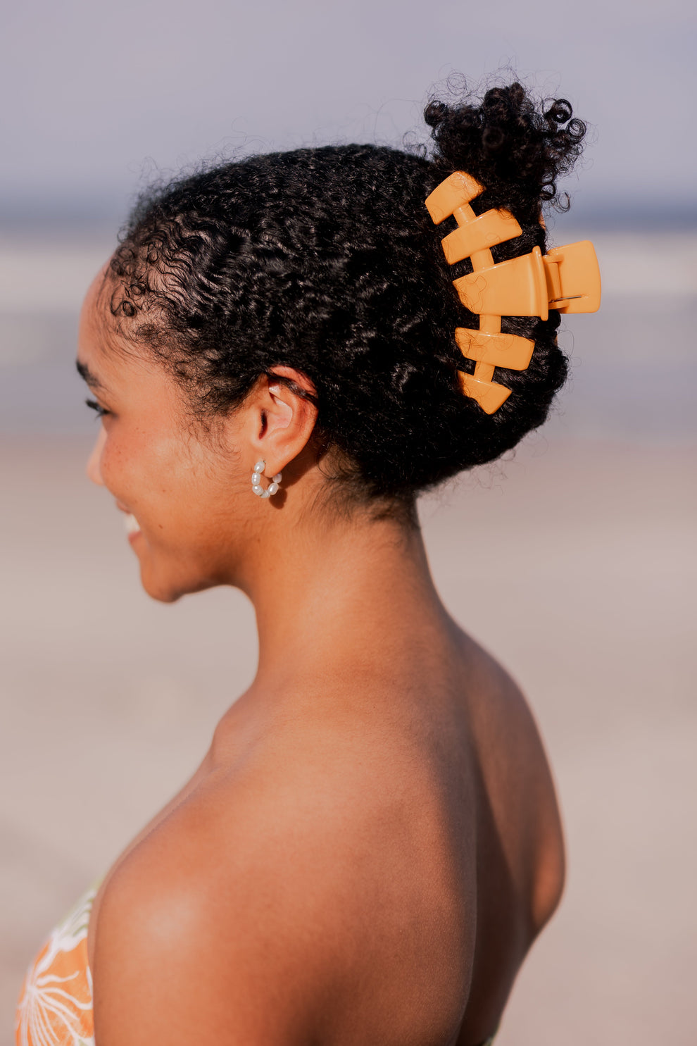 Classic Mango for it! Large Hair Clip - Large Hair Clip - TELETIES
