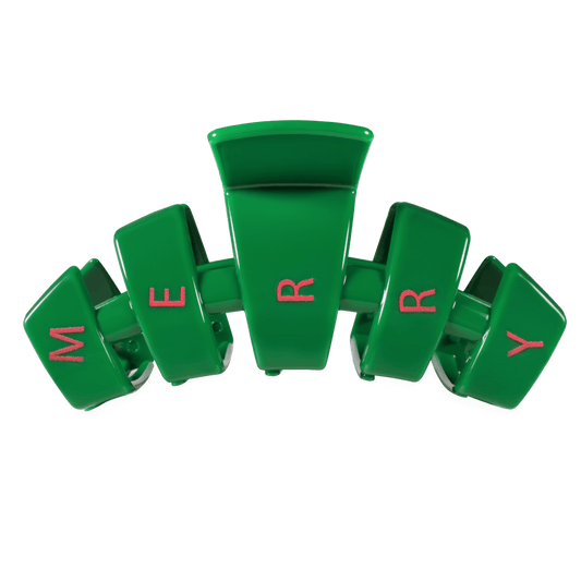 Classic Merry Everything Large Claw Clip
                in Green - Large
              