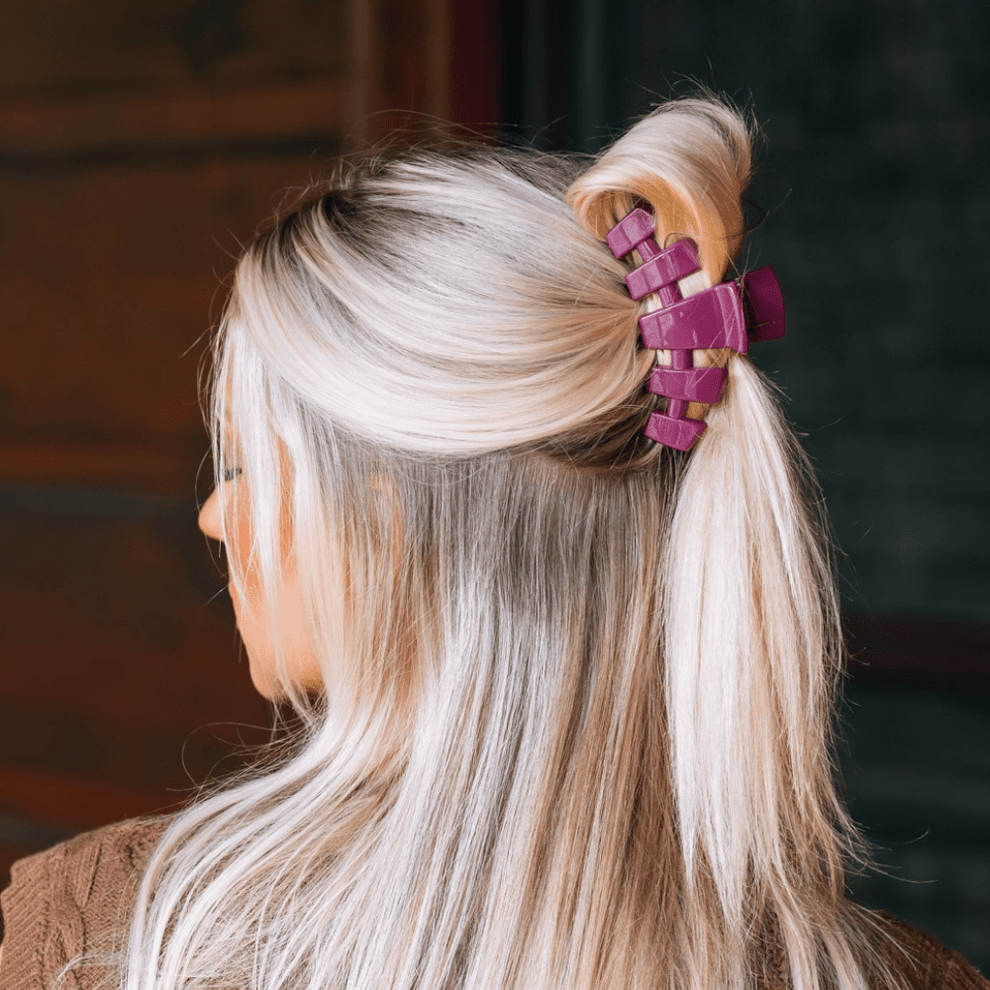 Classic Mulberry Medium Claw Clip - Hair Clips - TELETIES
