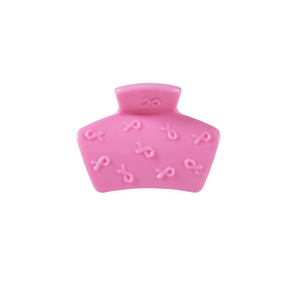Classic Pink Ribbon Petite Claw Clip - Hair Clips - TELETIES
