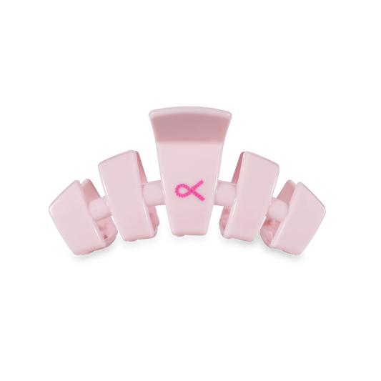 Classic Pink Ribbon Power Medium Hair Clip in Pink - Medium