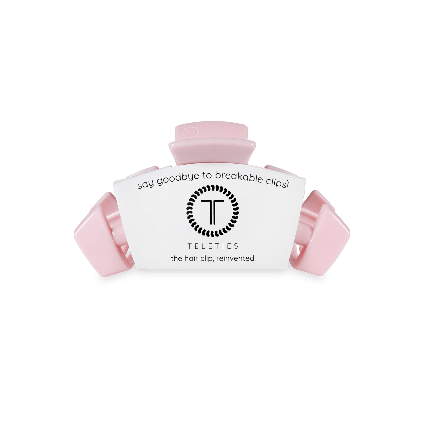 TELETIES - Classic Pink Ribbon Power Small Hair Clip in Pink - Small