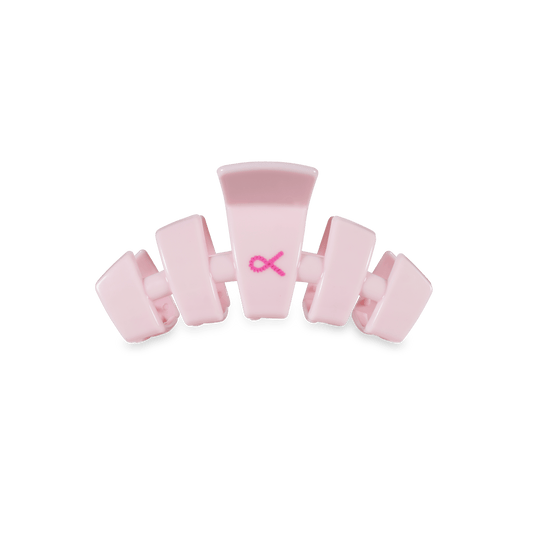 Classic Pink Ribbon Power Small Hair Clip in Pink - Small
