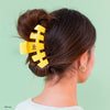 TELETIES - Classic Pluto Large Hair Clip in Yellow - Large - Image - 4