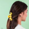 TELETIES - Classic Pluto Medium Hair Clip in Yellow - Medium - Image - 4
