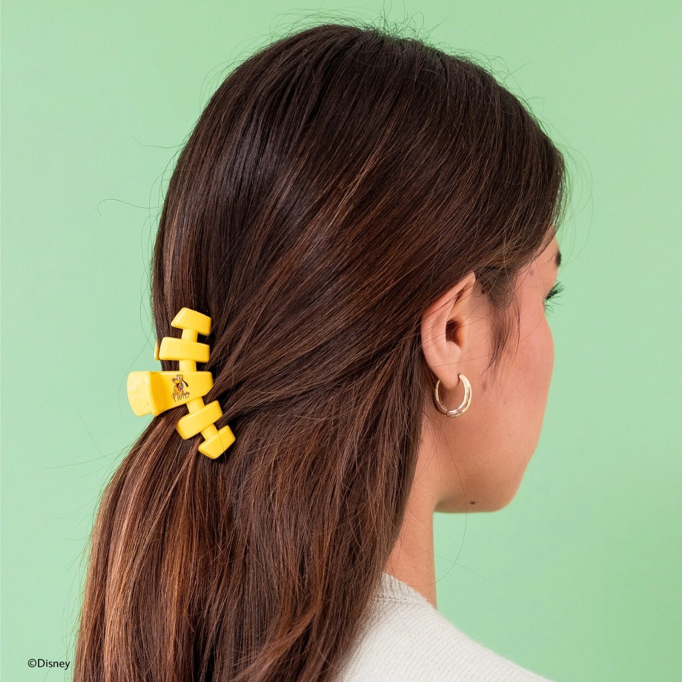 TELETIES - Classic Pluto Small Hair Clip in Yellow - Small