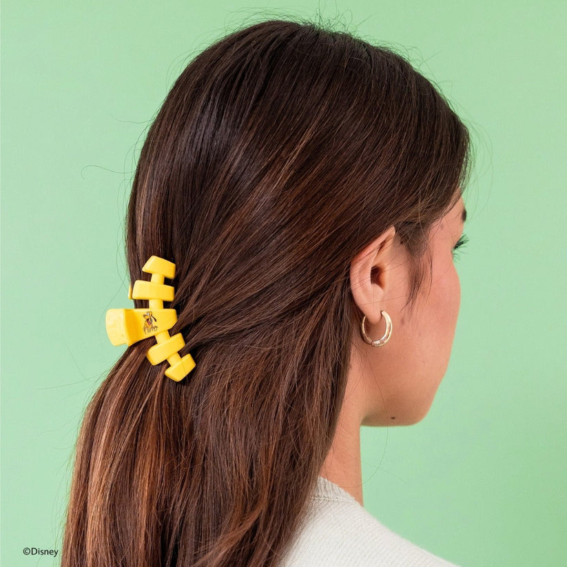 TELETIES - Classic Pluto Small Hair Clip in Yellow - Small - Image 4