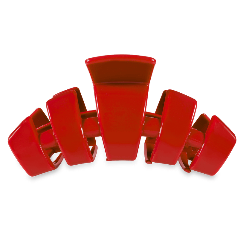 TELETIES - Classic Red Carpet Ready Large Hair Clip in Red - Large - Image 1