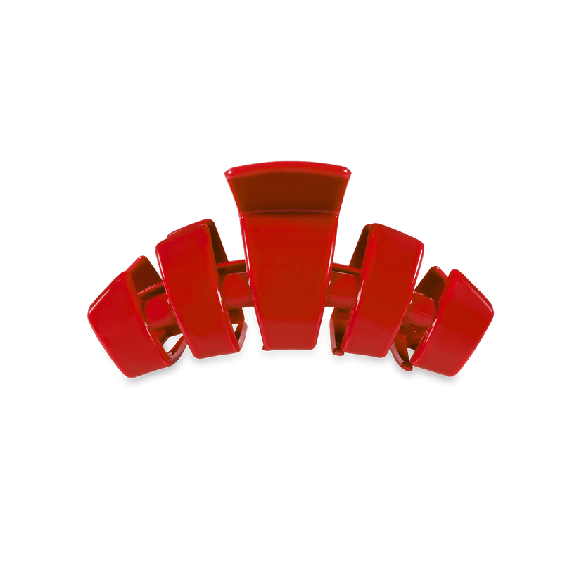 TELETIES - Classic Red Carpet Ready Small Hair Clip in Red - Small - Image 1