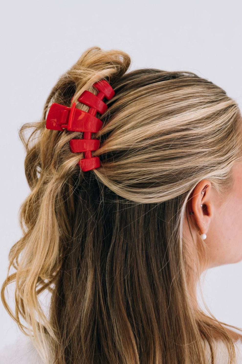 Classic Rudolph Red Medium Hair Clip - Medium Hair Clip - TELETIES
