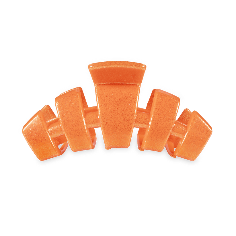 TELETIES - Classic Showbiz Medium Hair Clip in Orange - Medium - Image 1
